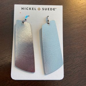 Nickel and Suede Signature Silver Gems